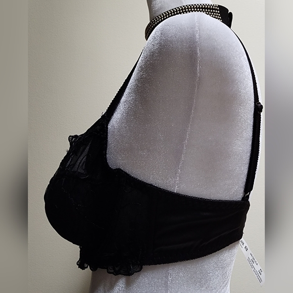 Gorgeous Black Lace Demi Cup Bra Size 34D ♥︎ Underwire Bra ♥︎ - Picture 6 of 11